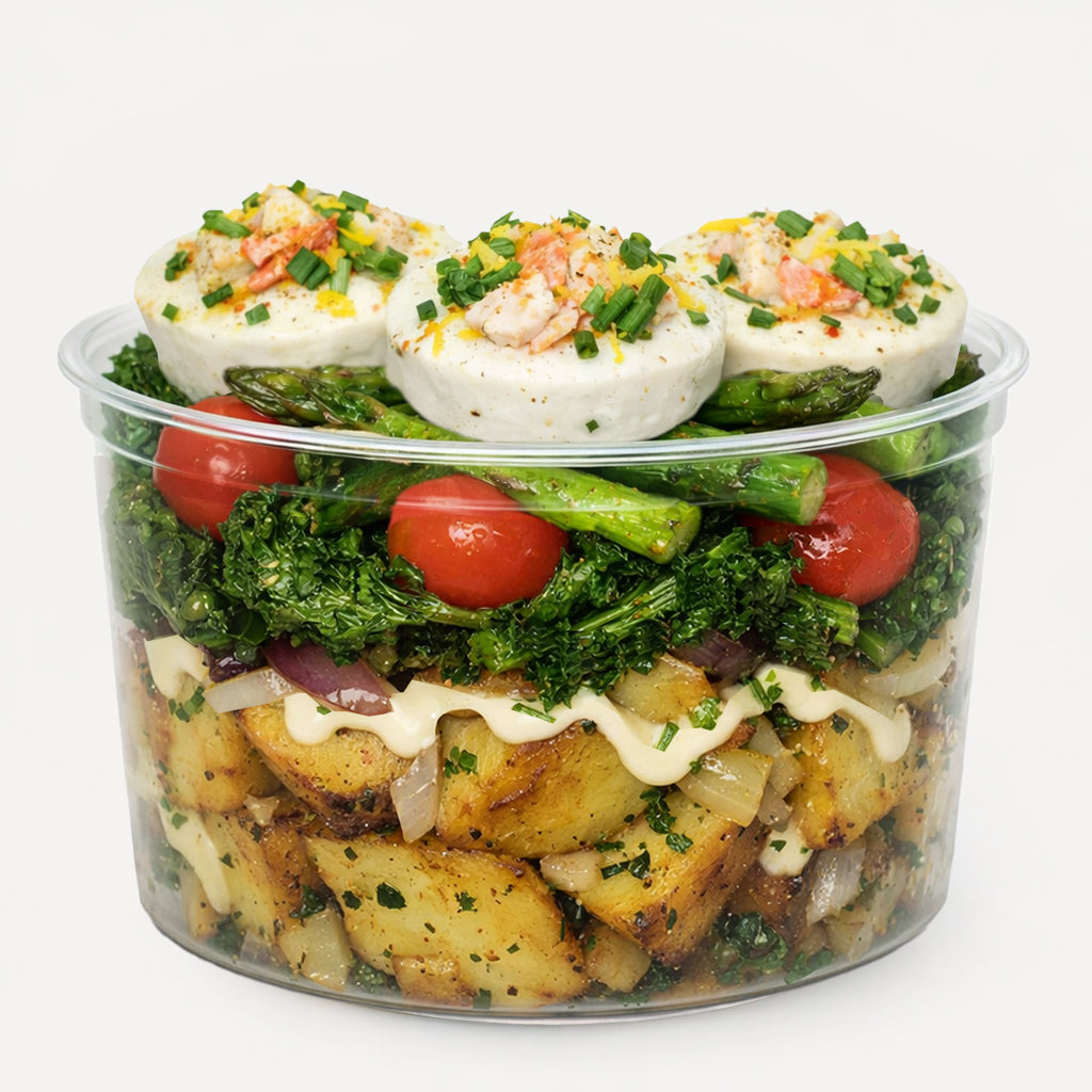 Crab Asparagus Egg White Bites