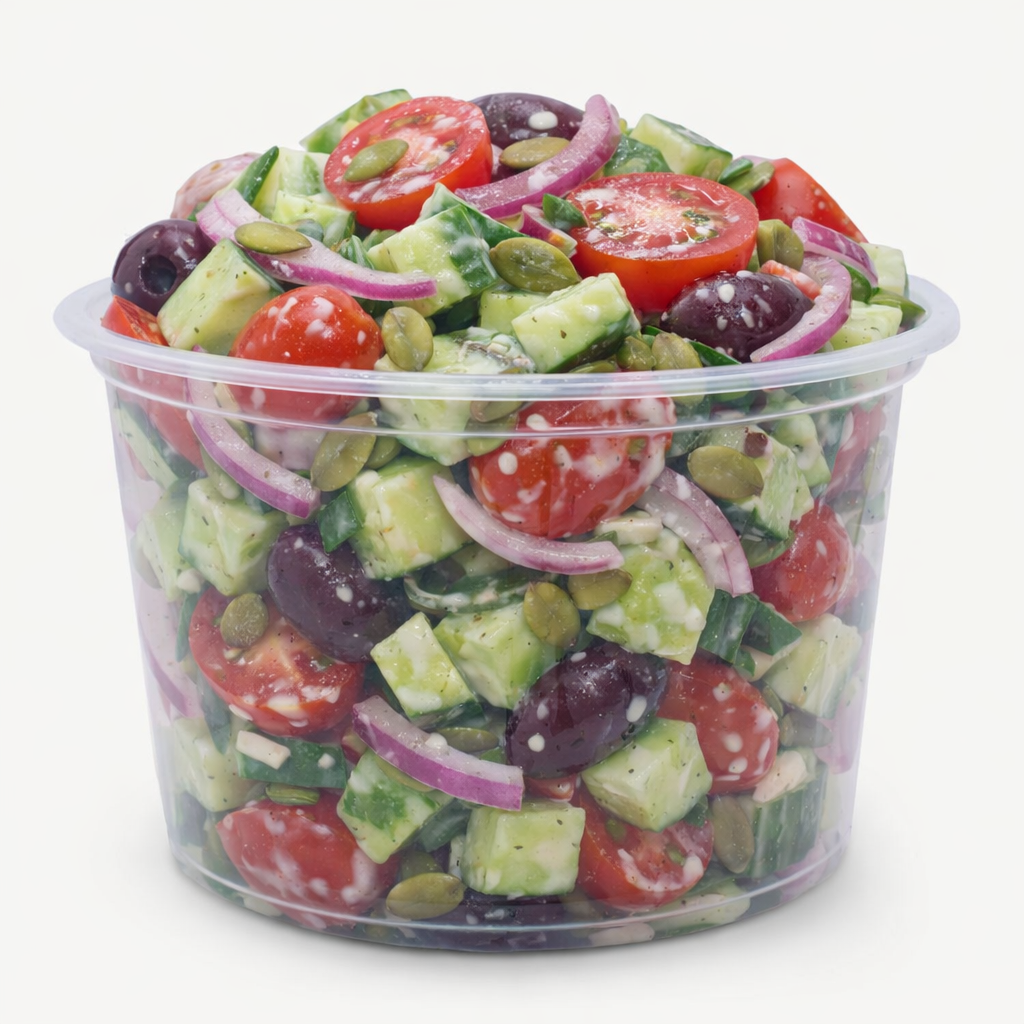 Cucumber Tomato Salad.