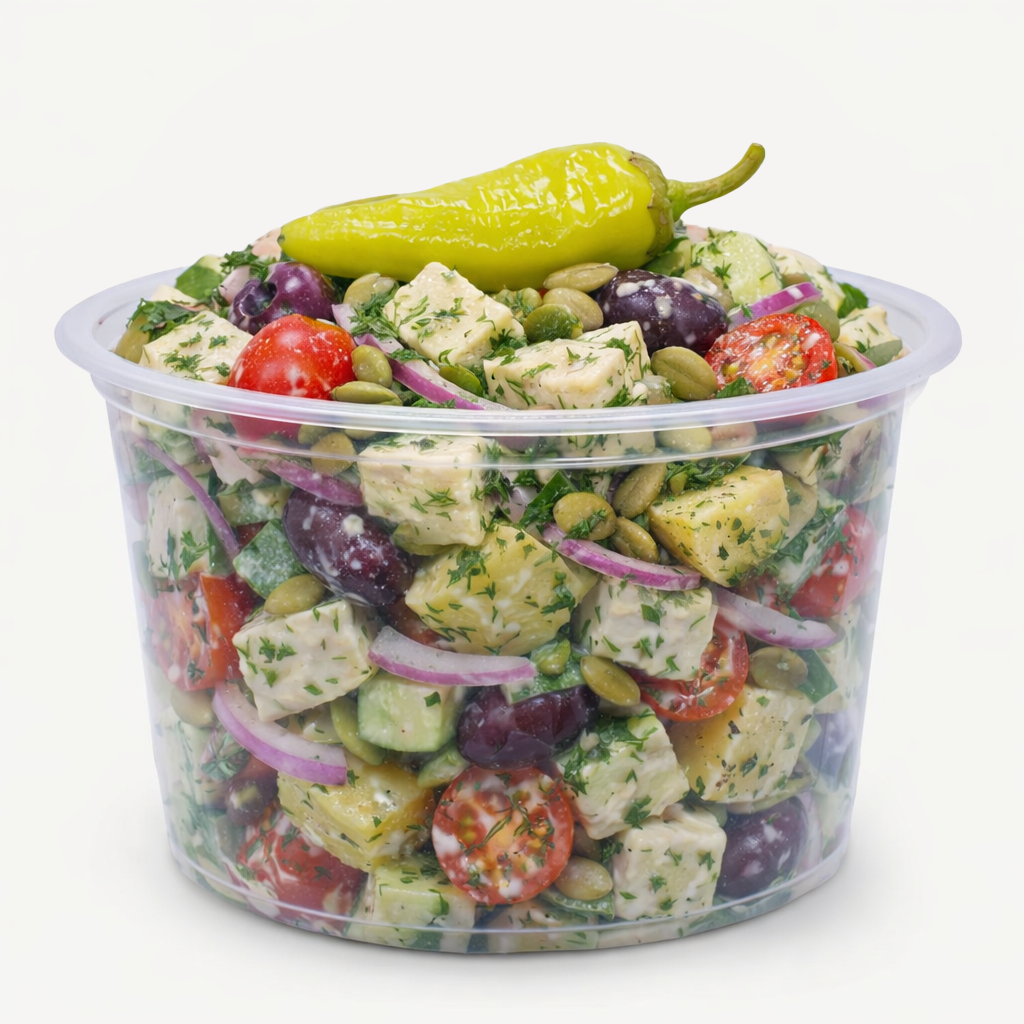Lemon Dill Greek Chicken Salad.